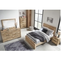 Hyanna Full Panel Bed with Footboard Storage