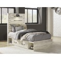 Cambeck 4pc Twin Size Bed Set With 4 Drawer Storage