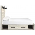 Cambeck 4pc Queen Size Bed Set With 2 Drawer Storage