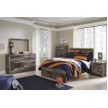 Derekson Full Panel Bed with 2 Storage Drawers