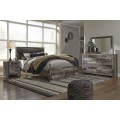 Derekson 4pc Queen Panel Bed Set w/Footboard Storage