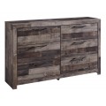 Derekson King Panel Bed with 4 Storage Drawers