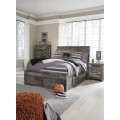 Derekson Full Panel Bed with 6 Storage Drawers
