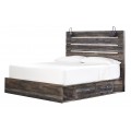 Drystan 4pc King Panel Bed Set with 2 Storage Drawers