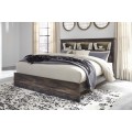 Drystan 4pc King Panel Bookcase Bed Set