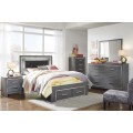Lodanna 4pc Full Panel Bed Set with 2 Storage Drawers