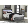 Baystorm Queen Panel Bed With Footboard Storage