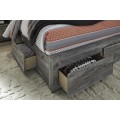 Baystorm 4pc King Panel Bed Set w 6 Storage Drawers