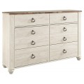 Willowton 4pc Full Panel Bed Set with Storage Drawers