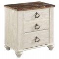 Willowton 4pc Twin Panel Bed Set with Storage Drawers