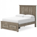 Yarbeck 4pc Queen Panel Bed with Storage Set