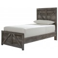 Wynnlow 4pc Twin Crossbuck Panel Bed Set