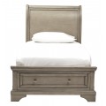 Lettner 4pc Twin Sleigh Bed Set with Storage
