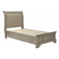 Lettner 4pc Twin Sleigh Bed Set with Storage