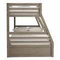 Lettner Twin over Full Bunk Bed with 1 Large Drawer