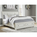 Robbinsdale King Sleigh Bed with Storage