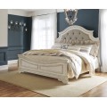Realyn 4pc California King Upholstered Panel Bed Set