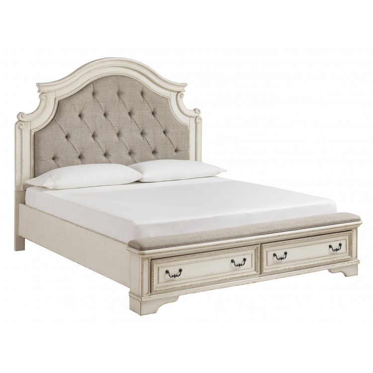 Realyn - California King Upholstered Storage Bed