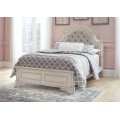 Realyn 4pc Full Upholstered Panel Bed Set