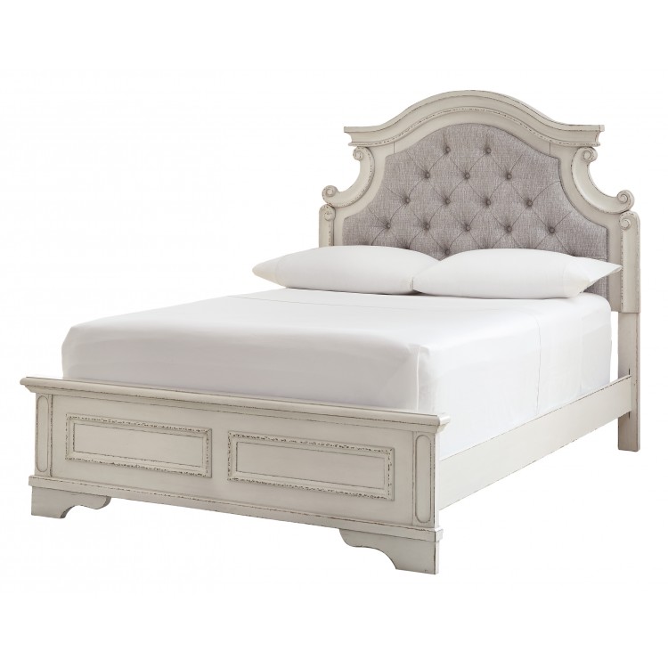 Realyn Full Upholstered Panel Bed