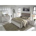 Kanwyn 4pc Queen Upholstered Panel Bed Set