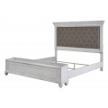 Kanwyn 4pc Queen Upholstered Panel Storage Bed Set