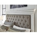 Kanwyn 4pc California King Upholstered Panel Bed Set