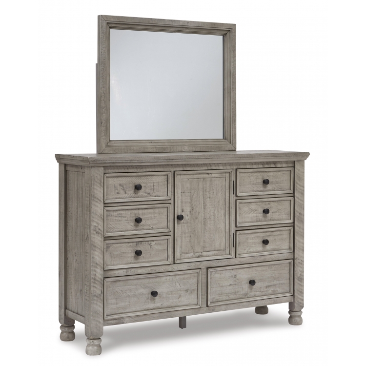 Harrastone Dresser and Mirror