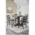 Valebeck 5pc Round Counter Table Set