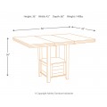 Haddigan Rectangular Counter Extendable Table