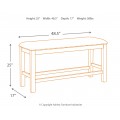 Moriville Double Counter Height Bench