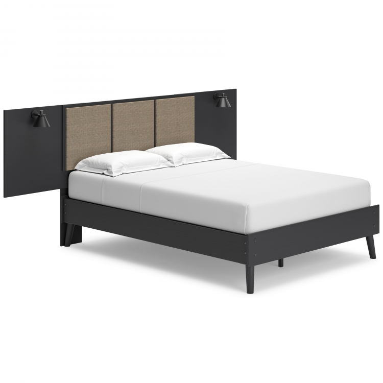 Calverson - Full Panel Platform Bed with 2 Extensions