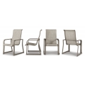 Beach Front Outdoor Sling Arm Chair (Set of 4)