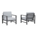 Fynnegan 4pc Outdoor Loveseat + 2 Chairs + Table