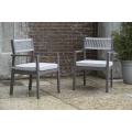 Eden Town Arm Chair with Cushion (Set of 2)