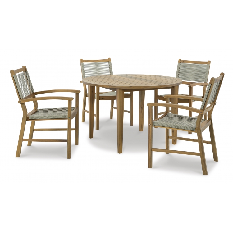 Janiyah 5pc Outdoor Dining Table Set