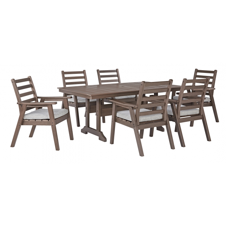 Emmeline 7pc Outdoor Rectangular Table Set
