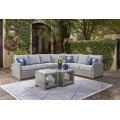 Naples Beach 9pc Outdoor Sectional Seating Set