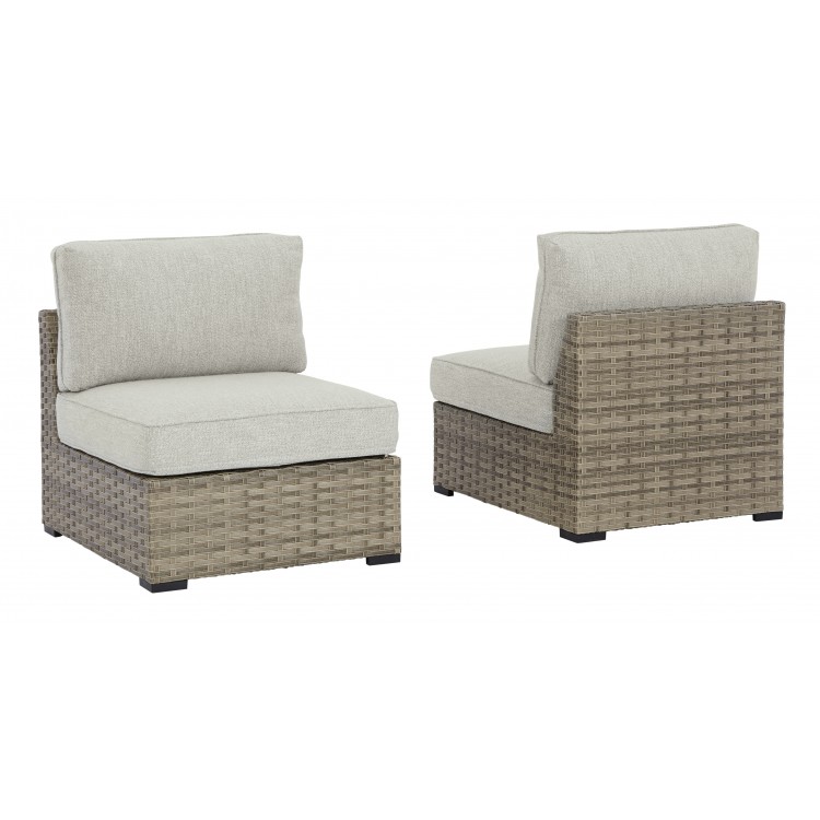 Calworth Outdoor Armless Chair (2pc Set)