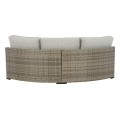 Calworth Outdoor Curved Loveseat