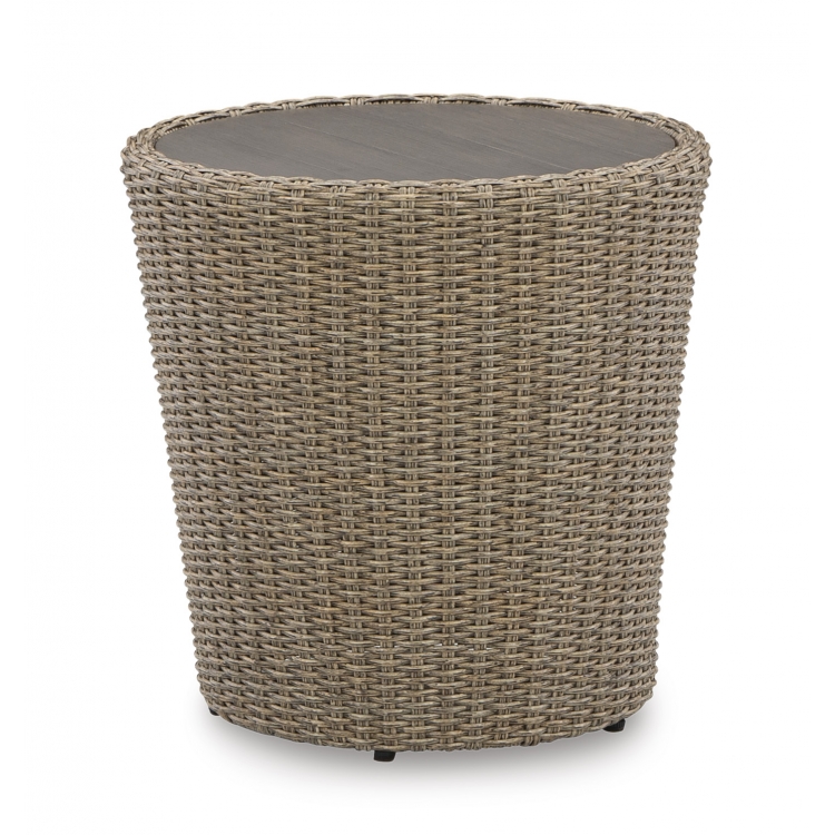 Danson Outdoor Round End Table