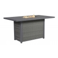 Palazzo 5pc Outdoor Counter Height Fire Pit Table Set