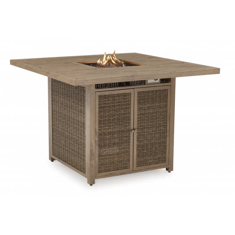 Walton Bridge Outdoor Bar Table with Fire Pit
