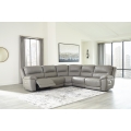 Dunleith 5pc Triple Power Reclining Sectional