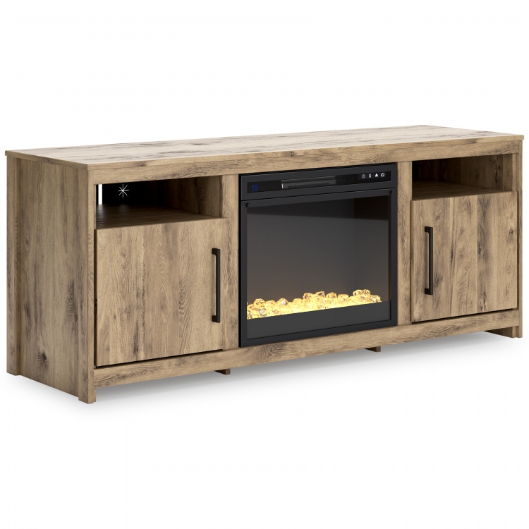 Hyanna 63" TV Stand with Electric Fireplace CLEARANCE
