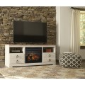 Willowton TV Stand 63inch with Electric Fireplace