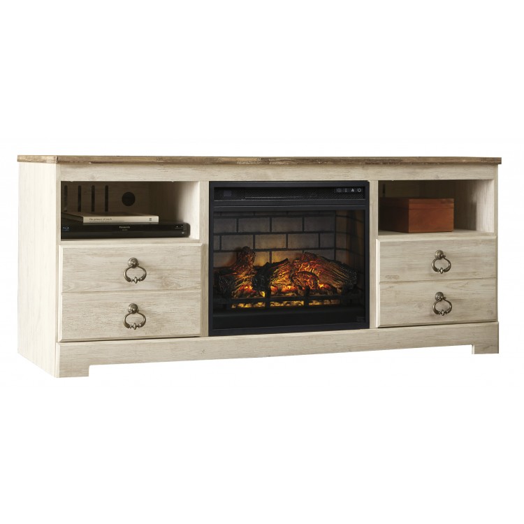 Willowton - 64" TV Stand with Electric Fireplace