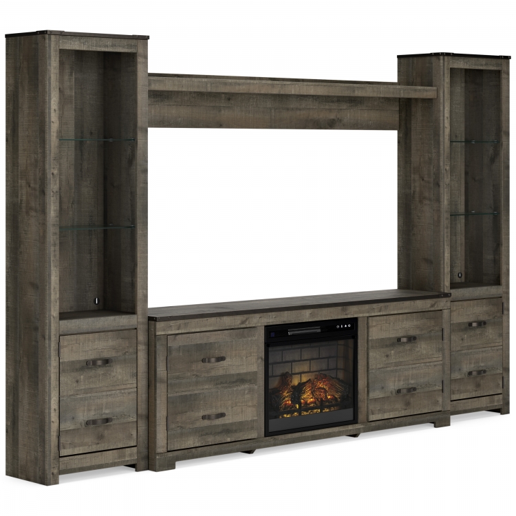 Trinell Wall Unit Entertainment Center w/Fireplace