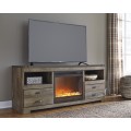 Trinell TV Stand 63inch with Electric Fireplace