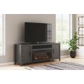 Montillan 84" TV Stand with Electric Fireplace